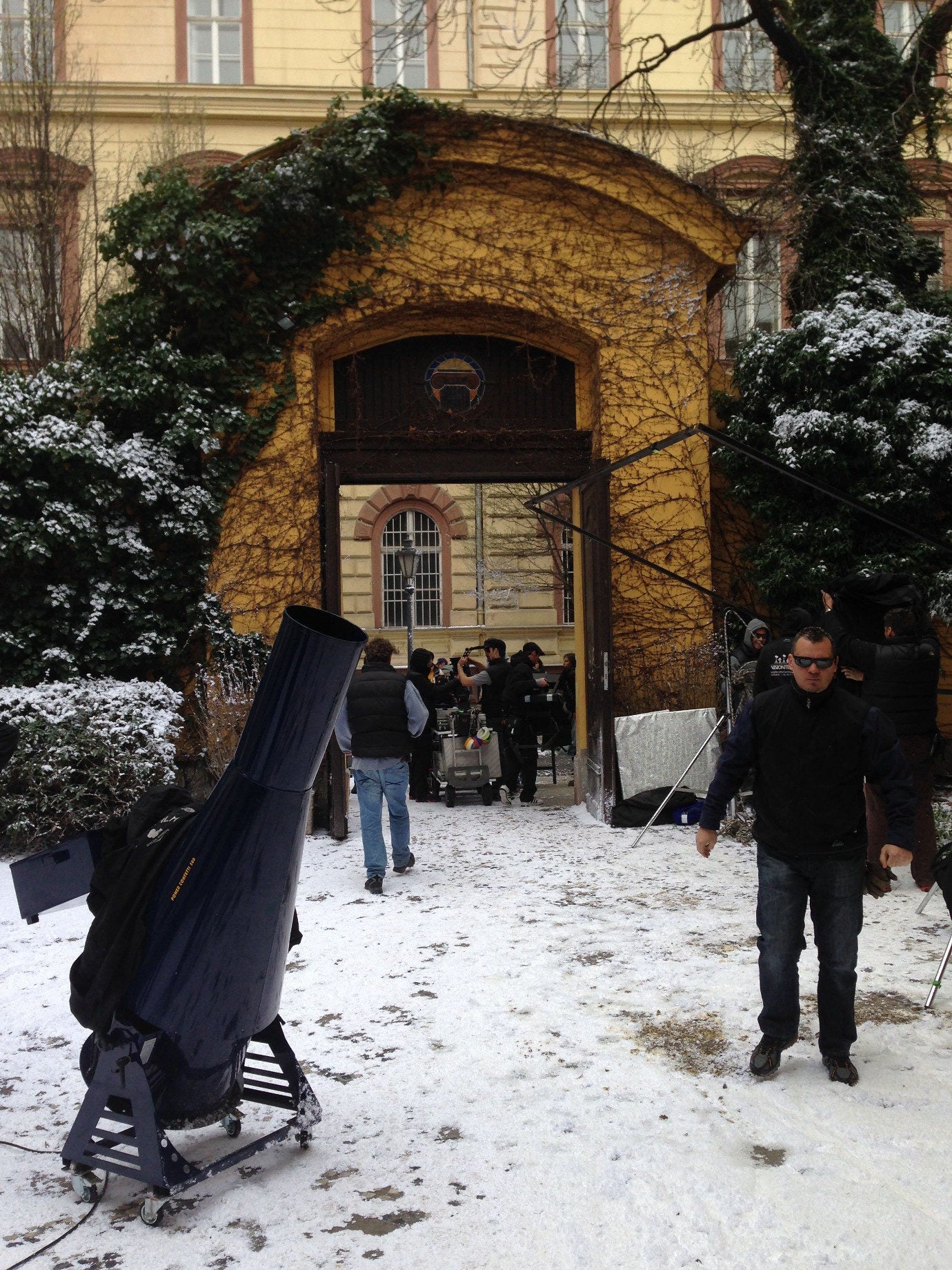 For one of the flashback scenes (to Russian Luce and Daniel), the crew had to make it snow on a balmy day in March.