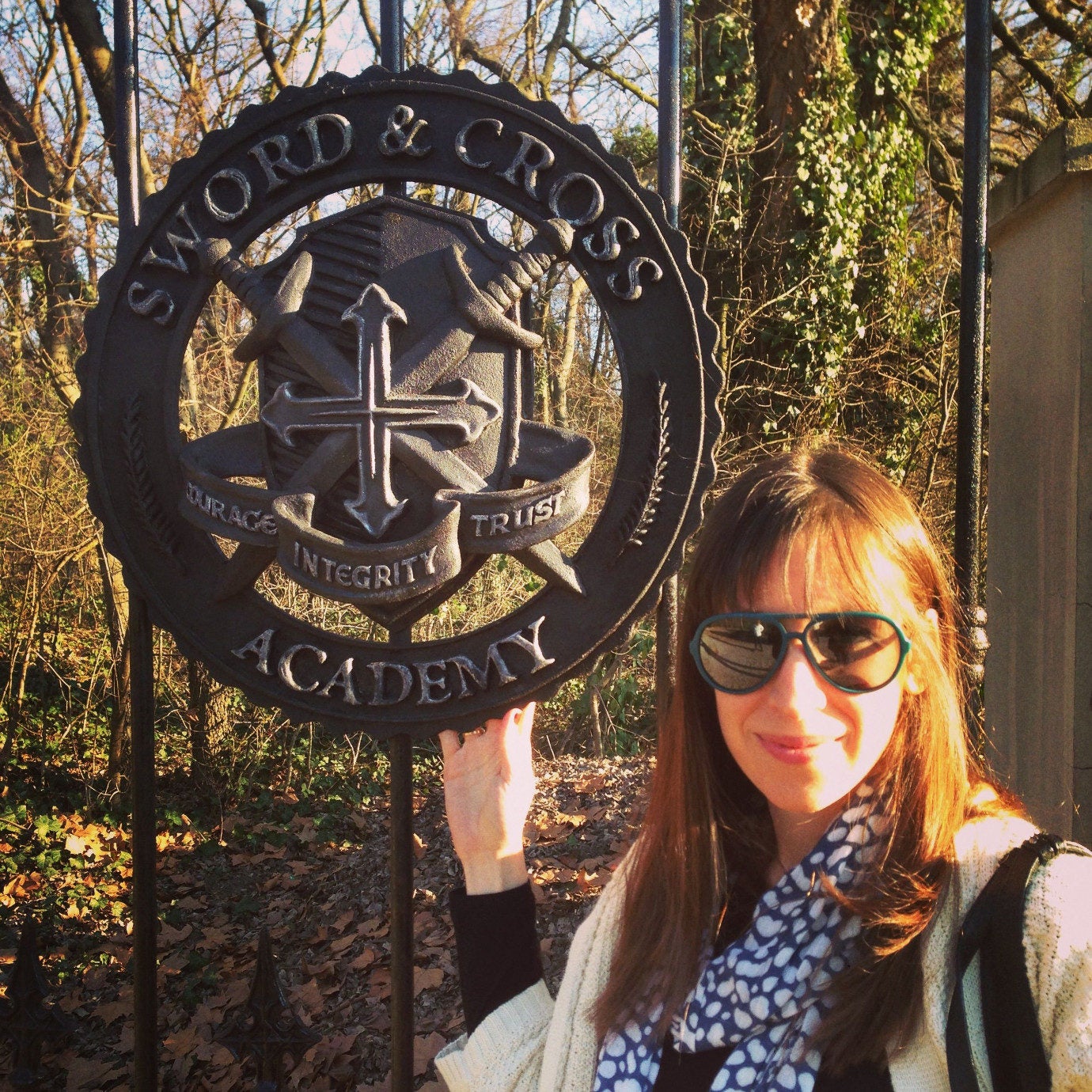 Yours truly, entering the gates of Sword & Cross