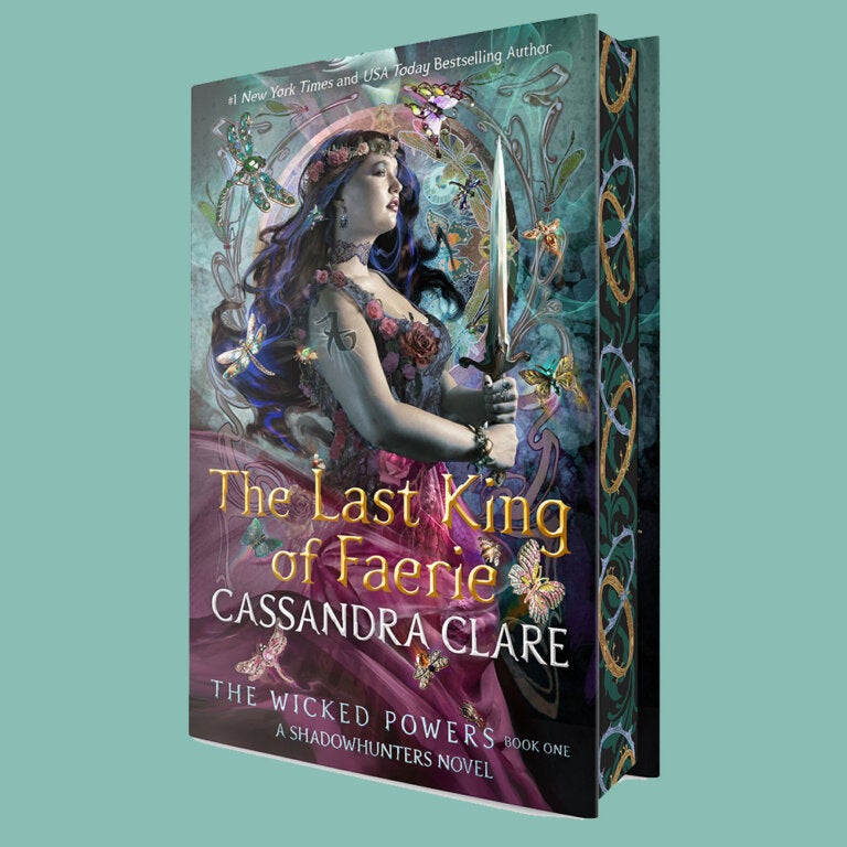 The Last King of Faerie book cover and sprayed edges